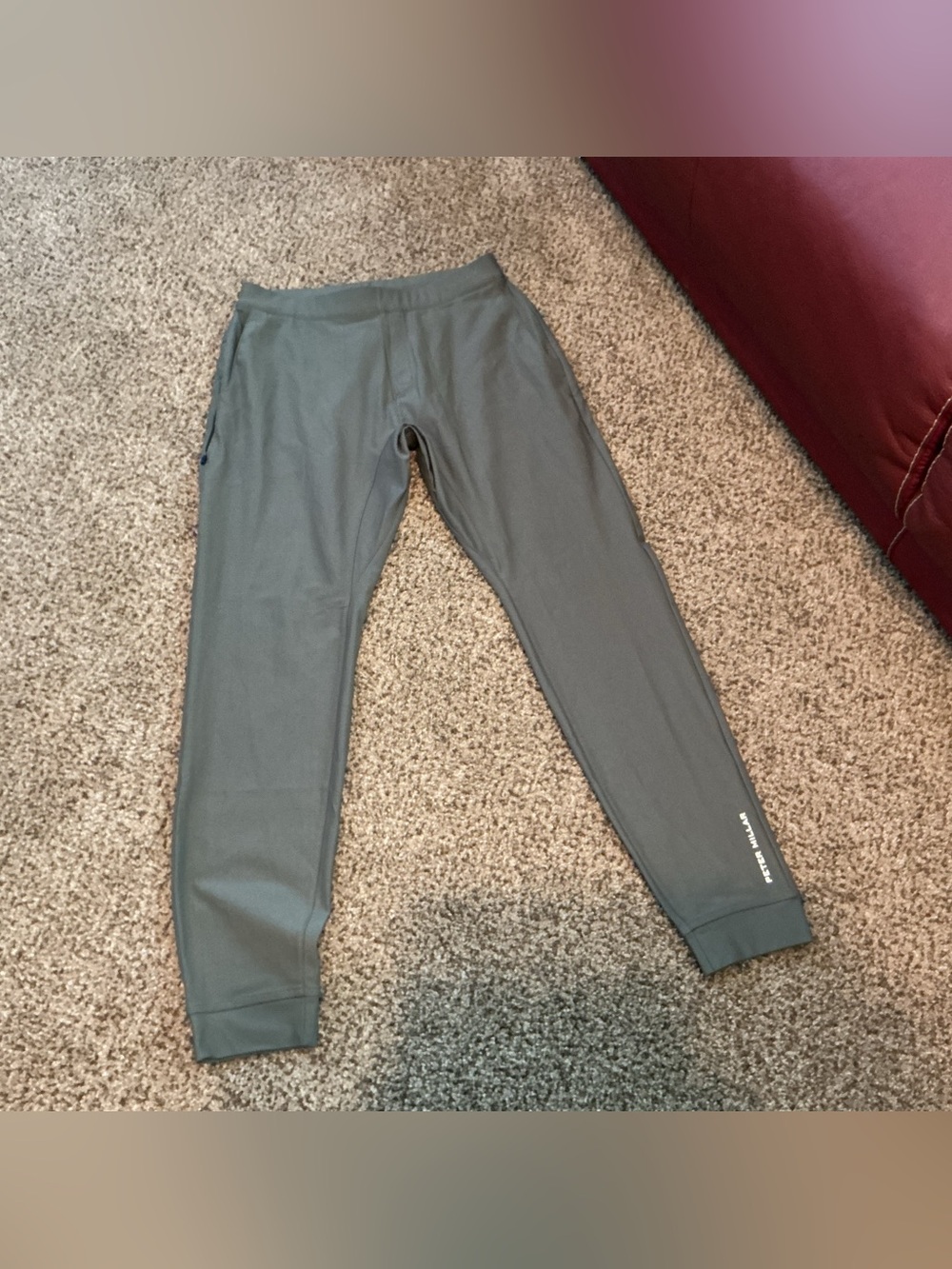Mens Peter Millar Olive Crown Sport Active Performance Joggers Size Small